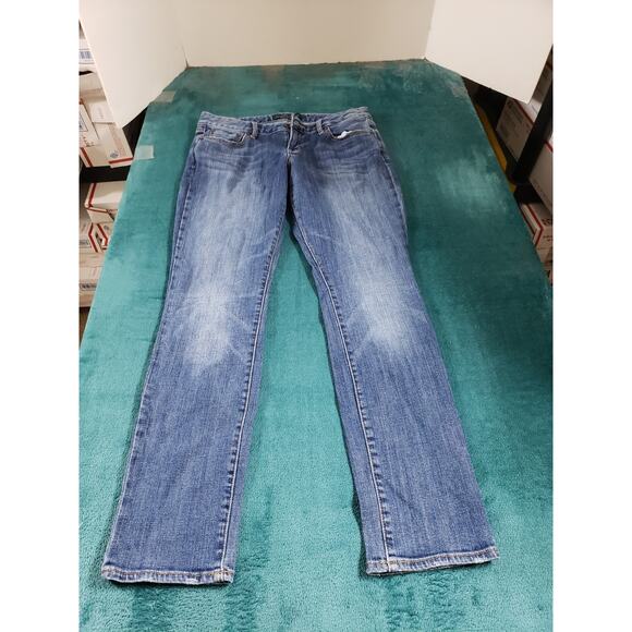 Lucky Brand Jeans Size 6 Womens Blue Stretch Pants Medium Mid Rise Lolita Skinny - Picture 1 of 13